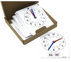 10 Horloges Effaçables Apprentissage Heure Aiguille Et Digital
