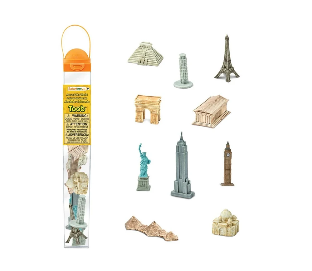 10 Monuments Du Monde Figurines Jouet Miniature