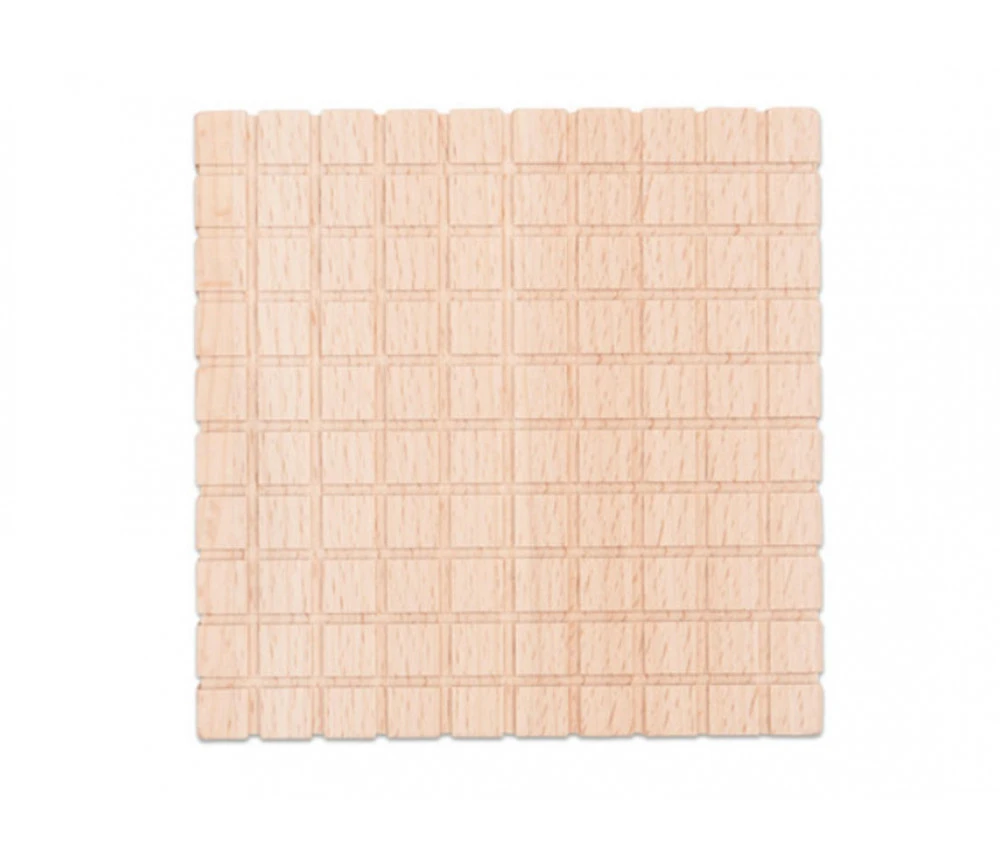 10 Plaques 10 X 10 X 1 Cm - Barres Centaines Base 10 Bois Naturel – Image 2
