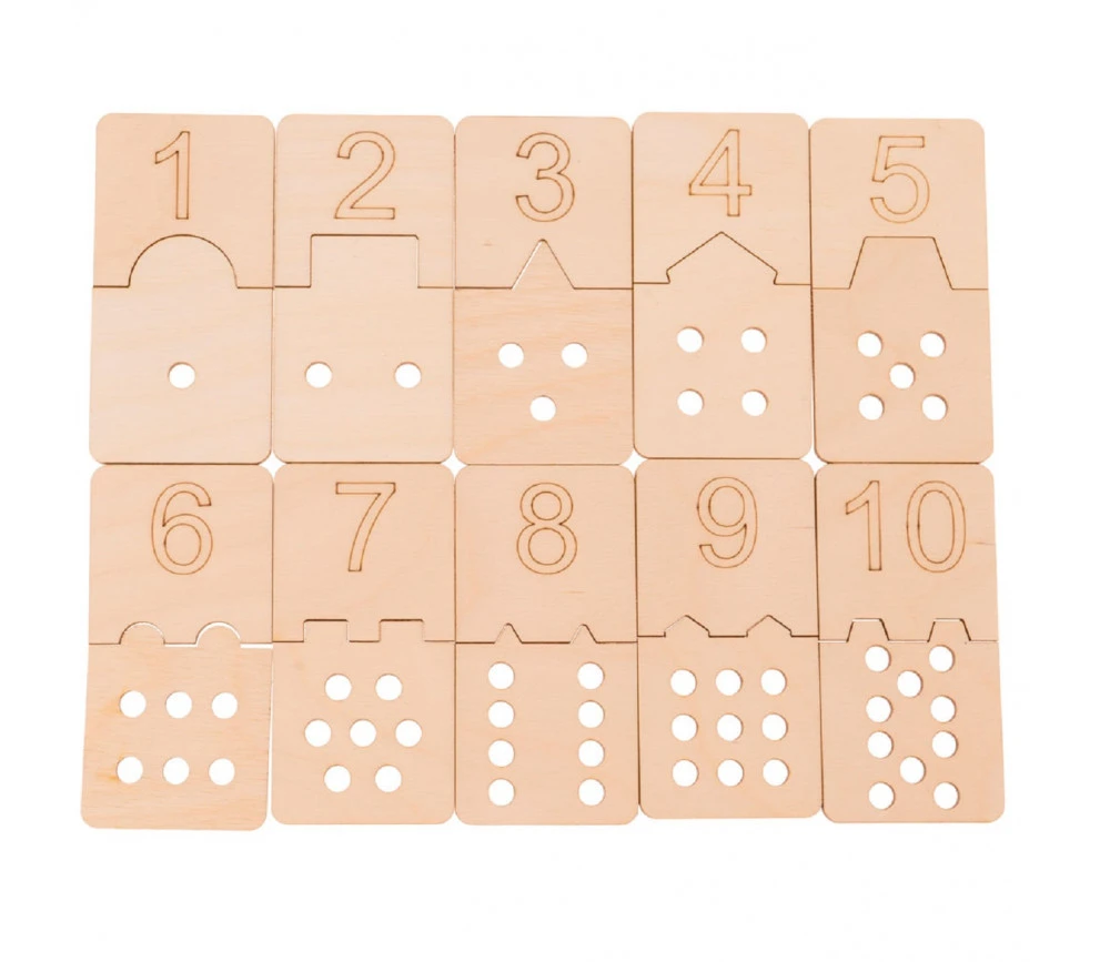 10 Puzzles Des Chiffres - 2 Pièces à Assembler – Image 2