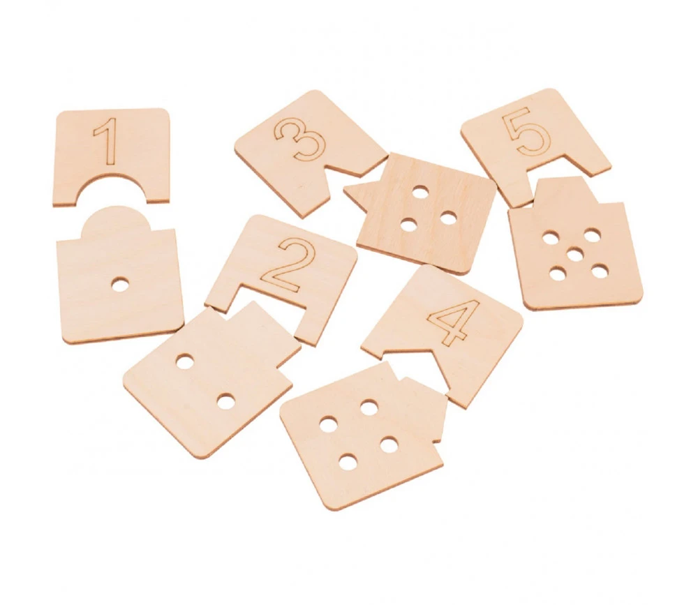 10 Puzzles Des Chiffres - 2 Pièces à Assembler – Image 3