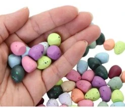 100 Oeufs Bois Mouchetés 1.5 X 1.2 Cm