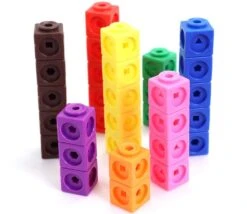 100 Cubes Mathlinks 2 Cm Clips Encastrables Emboitables Math