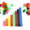 100 Pions Cubes Multicolores 2 Cm Clips Emboîtables 20 X 20 Mm Clipsables