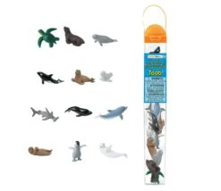 12 Animaux Bébés Animaux Marins Dans Un Tube De Rangement