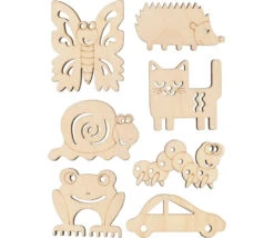 12 Outils De Traçage En Bois Formes Amusantes