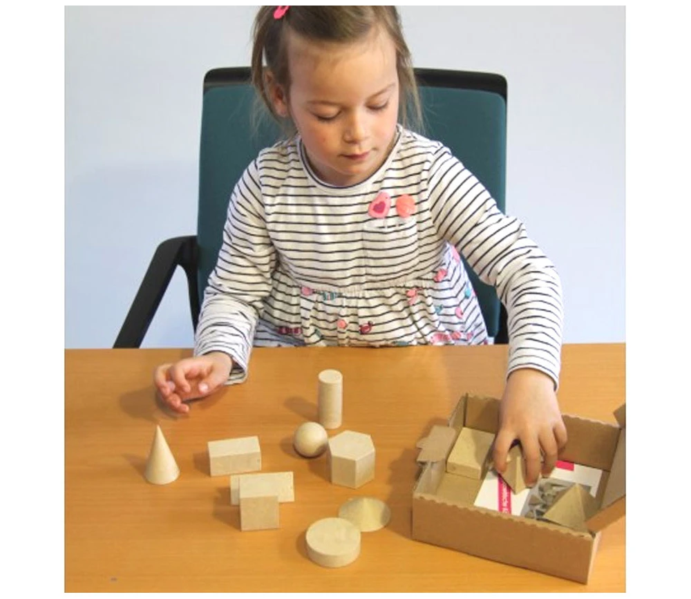 14 Formes Géométriques Bois Rewood - Cube Base 3 Cm – Image 2