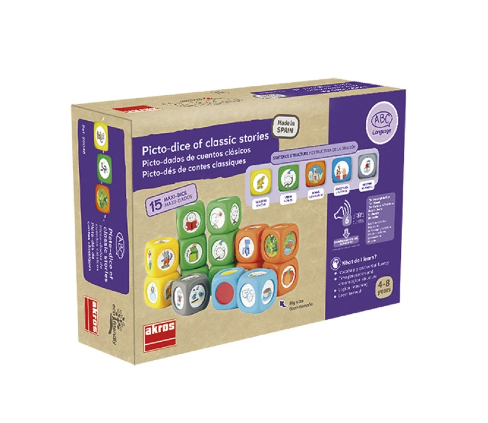 15 Dés à Jouer Images 3.5 Cm - Picto-dés Contes Classiques – Image 4