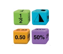 16 Dés Géants 4.5 Cm équivalence Nombres Décimaux