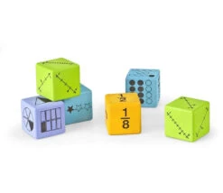 16 Dés Géants 4.5 Cm Fractions