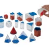 17 Volumes Géométriques Plastique Translucide 5.6 Cm - Solides à Remplir