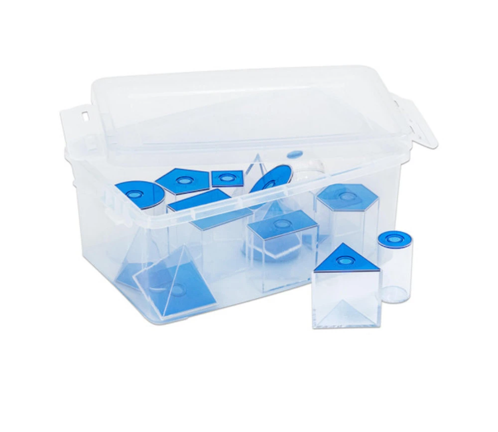 17 Volumes Géométriques Plastique Translucide 5.6 Cm - Solides à Remplir – Image 8