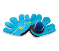 2 Gants Scratch Velcro Avec Balle