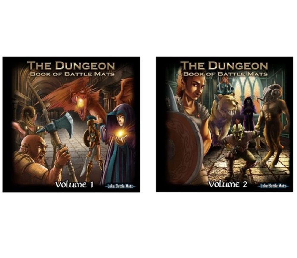 2 Livres Dungeon Battle Mats Plateaux De Jeu Combat – Image 4