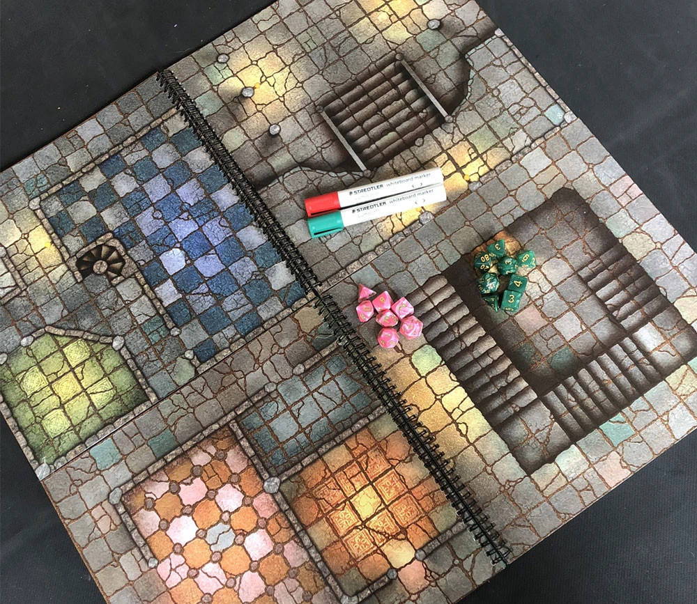 2 Livres Dungeon Battle Mats Plateaux De Jeu Combat – Image 5