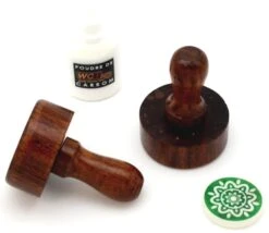 2 Poussoirs Frappeur Jeu Air Hockey + 1 Palet Résine + 1 Pot Poudre Glisse