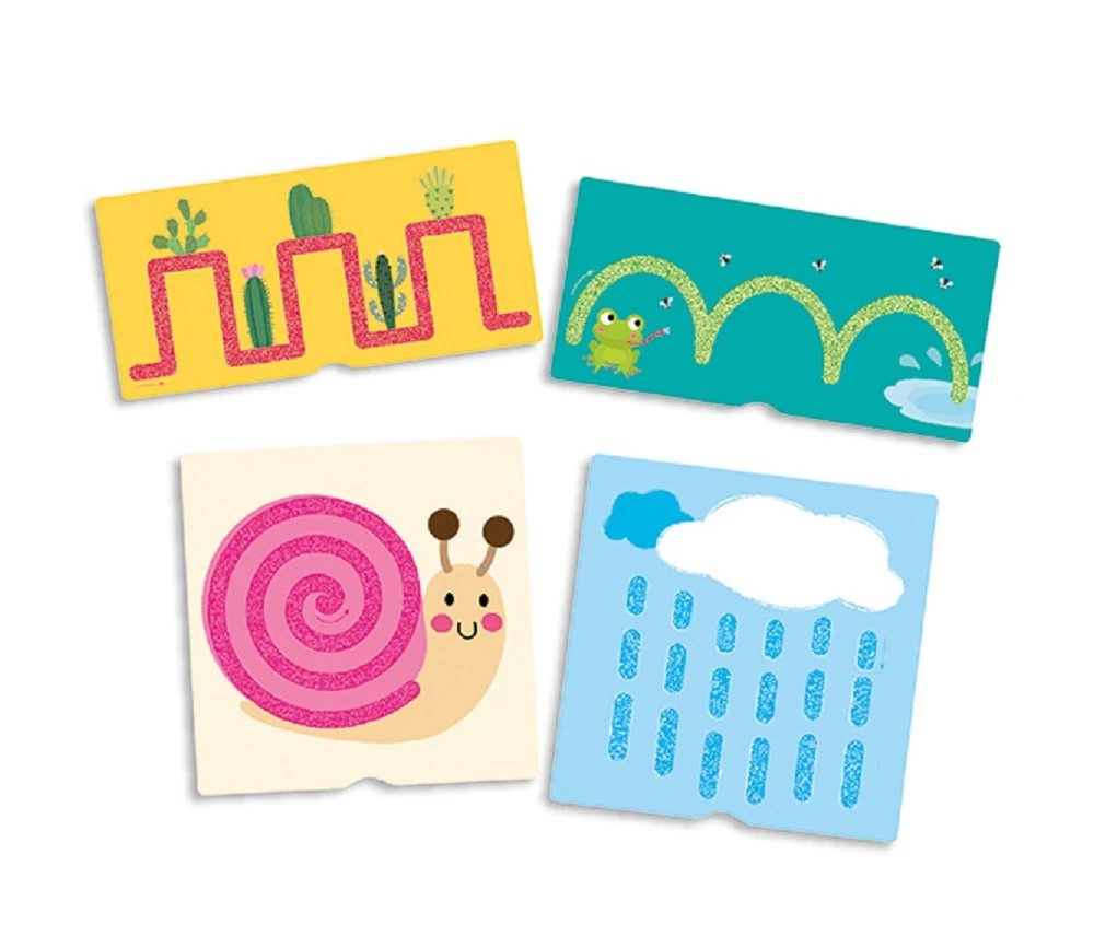 23 Cartes Tactiles Relief Tracés, Nombres Et Signes Mathématiques – Image 3