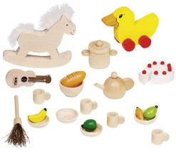 23 Miniatures En Bois Accessoires Maison