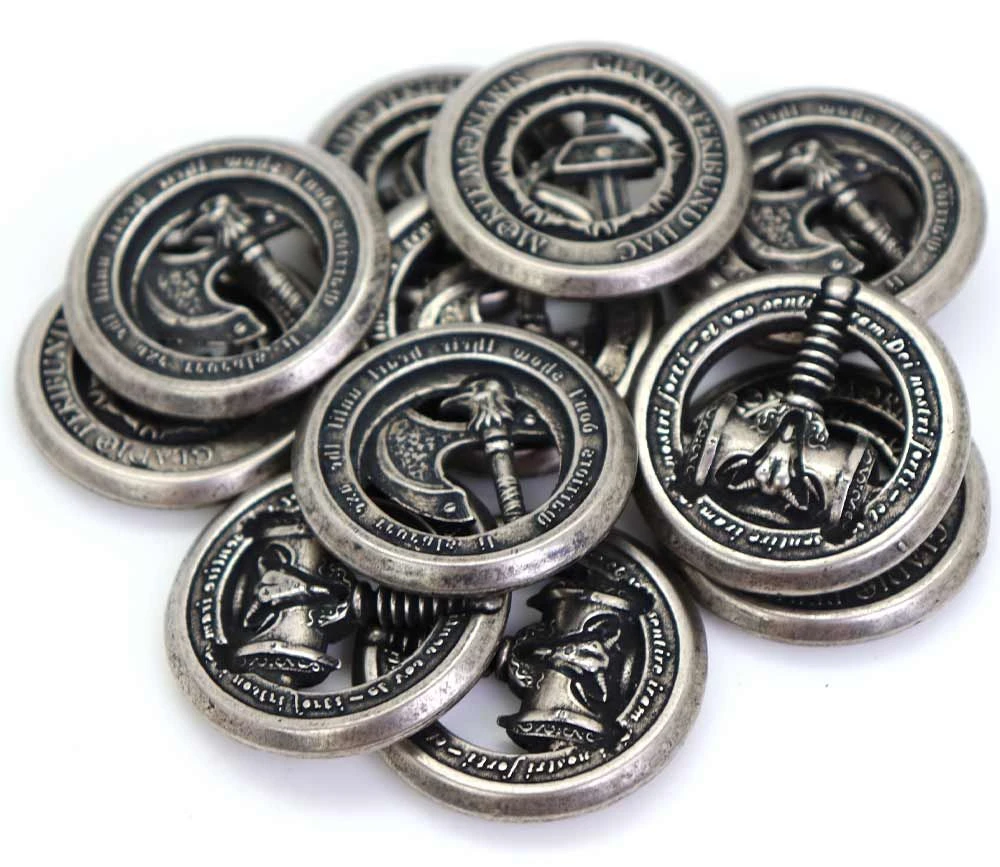 12 Pièces En Métal Adventure Weapons