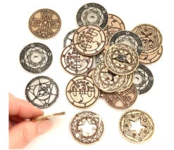 24 Pièces Métal Magie Wizard Legendary