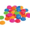 250 Pions Galets 20 Mm Creux Plastique Couleurs Vives