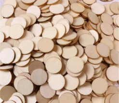 2500 Jetons En Bois 1.5 Cm Jeux - Loto - Bingo - Loisirs Créatifs