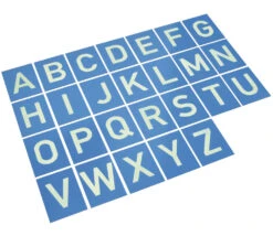 26 Lettres En Relief De A à Z Majuscule - Cartes En Bois 12 X 16 Cm