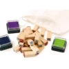 26 Tampons Lettres De 1 Cm + 3 Encreurs