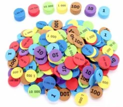 280 Jetons Mousse Numérotés Unité Dizaine Centaine Millier Million