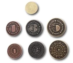 30 Pièces En Métal Numérotées Valeur 1 3 5