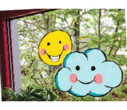 36 Stickers Fenêtre Météo Repositionnables