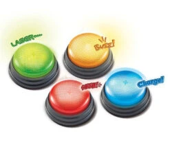 4 Buzzers Lumineux Et Standards Pour Vos Jeux