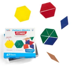 47 Grandes Formes Géométriques Pour Démo - Plastique Adhésif Repositionnables