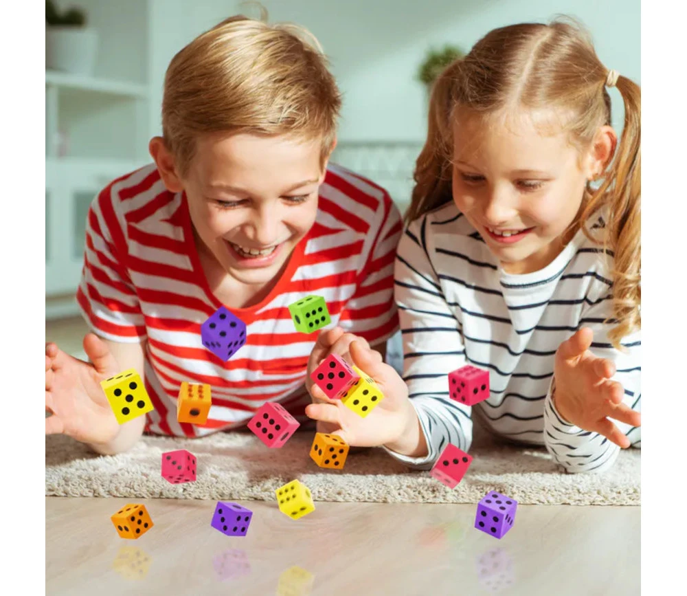 48 Gros Dés Mousse 3,8 Cm Silencieux – Image 2