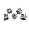 5 Dés En Métal D6 Style Steampunk 16 Mm