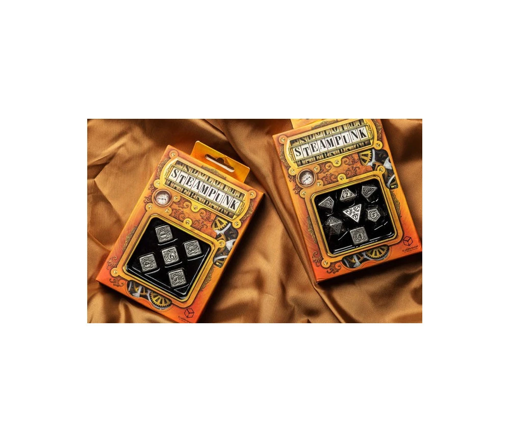 5 Dés En Métal D6 Style Steampunk 16 Mm – Image 3