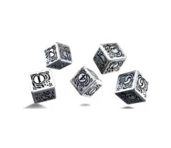 5 Dés En Métal D6 Style Steampunk 16 Mm