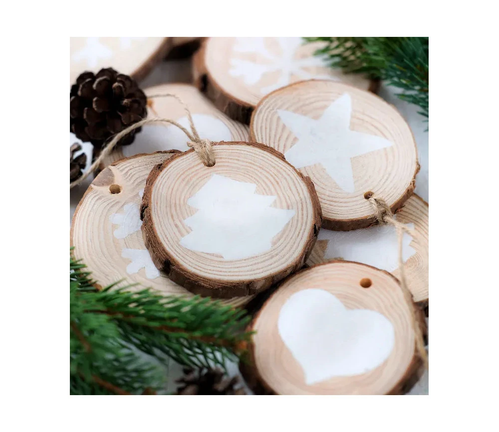 50 Rondelles Bois Brut Avec écorce – Image 3