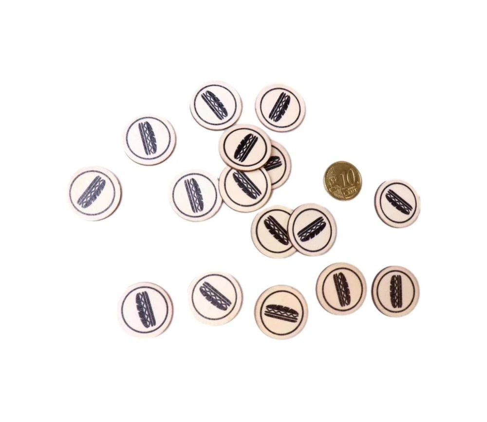 500 Jetons En Bois Sandwich - 2.5 Cm – Image 3