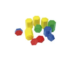 54 Poids Empilables 3 Cm De Diamètre En Plastique Pour Balance.