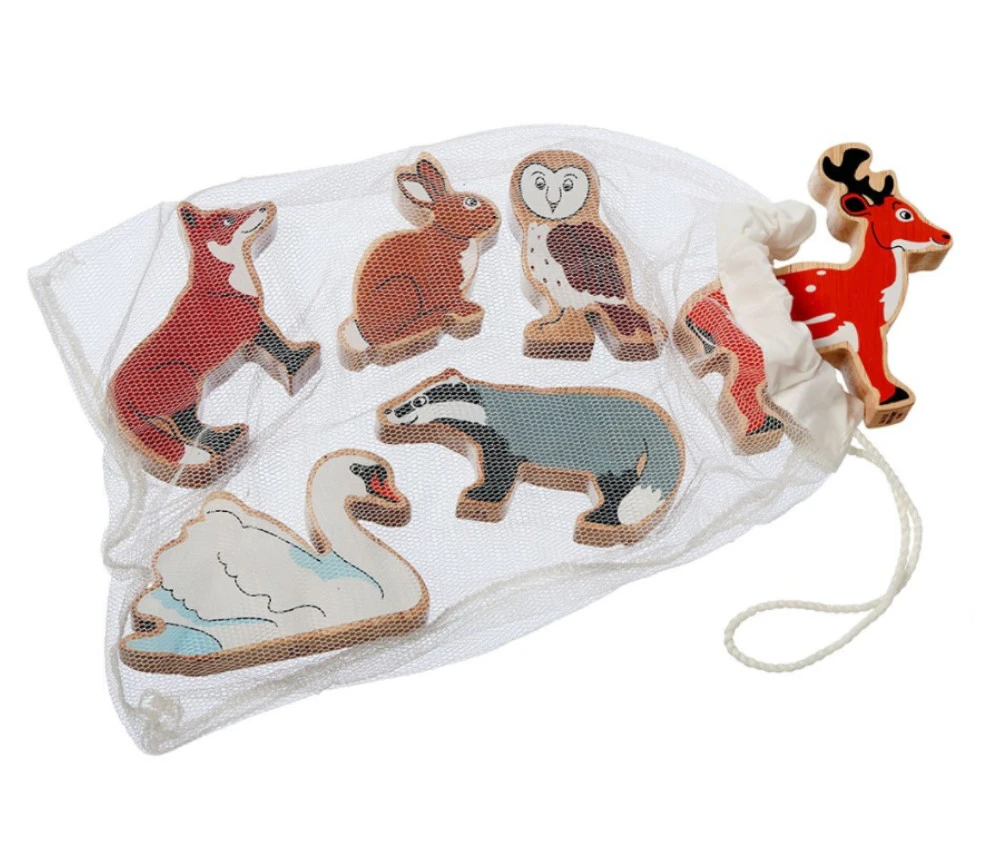 6 Grands Animaux De La Forêt - Figurines En Bois – Image 2