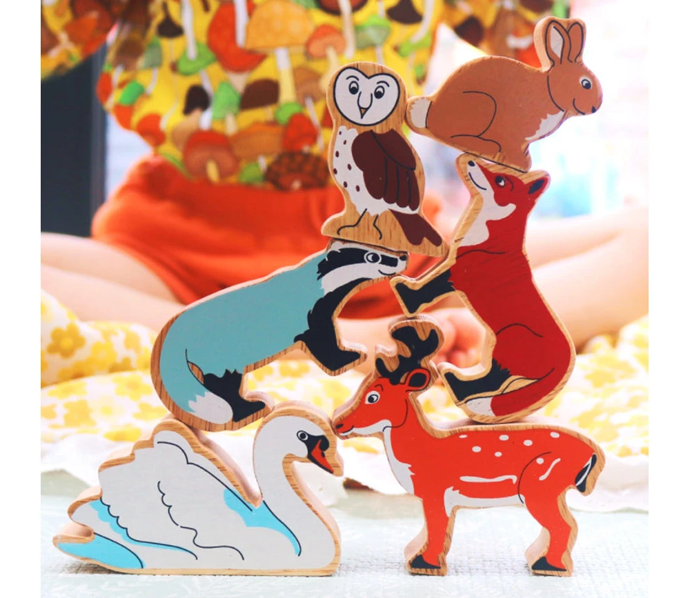 6 Grands Animaux De La Forêt - Figurines En Bois – Image 3