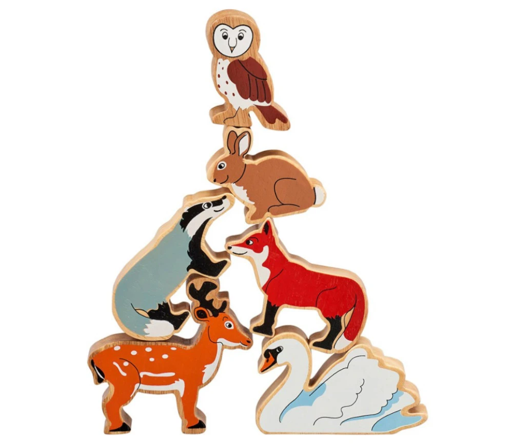 6 Grands Animaux De La Forêt - Figurines En Bois