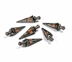 6 Dés 6 Faces En Forme D'épée - Polyhero Warrior