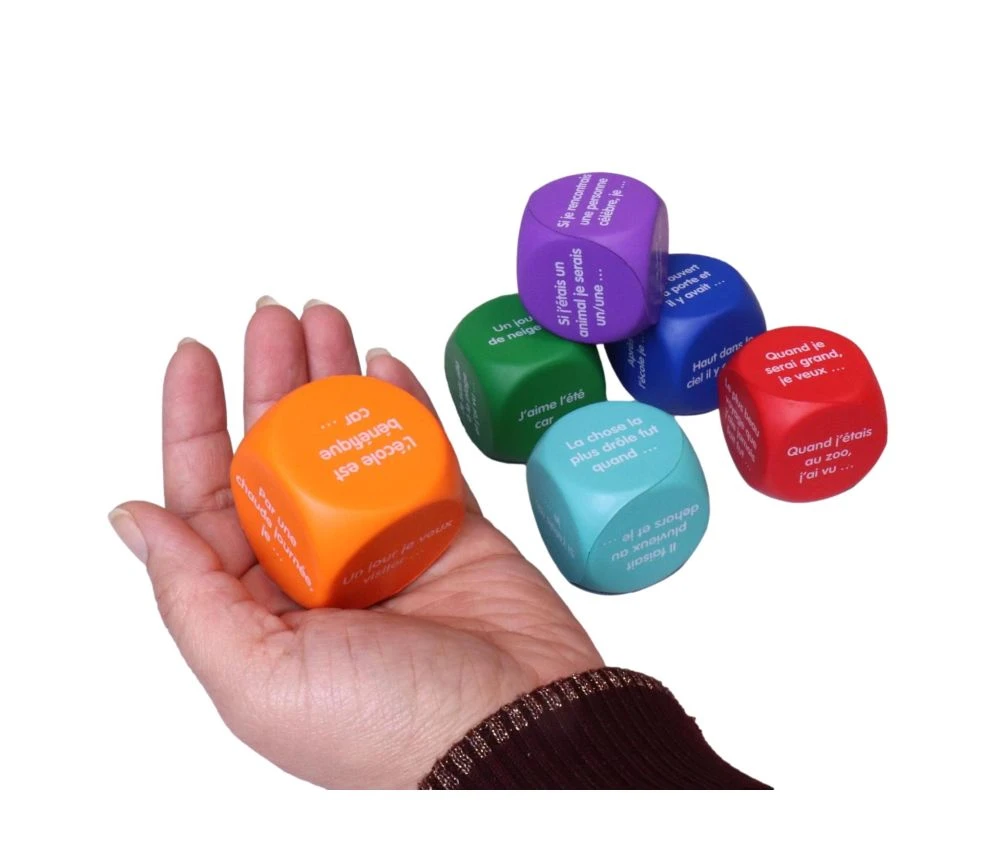 6 Grands Dés Langage : Je Raconte Une Histoire 4 Cm – Image 2