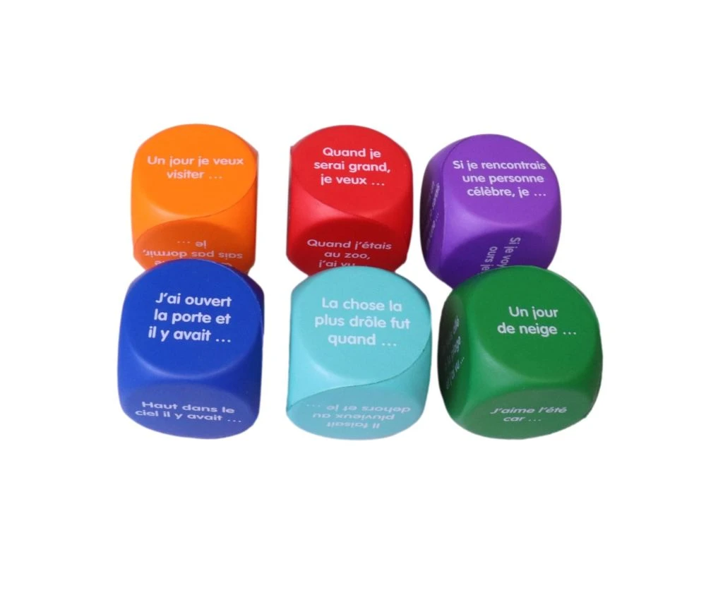 6 Grands Dés Langage : Je Raconte Une Histoire 4 Cm – Image 3