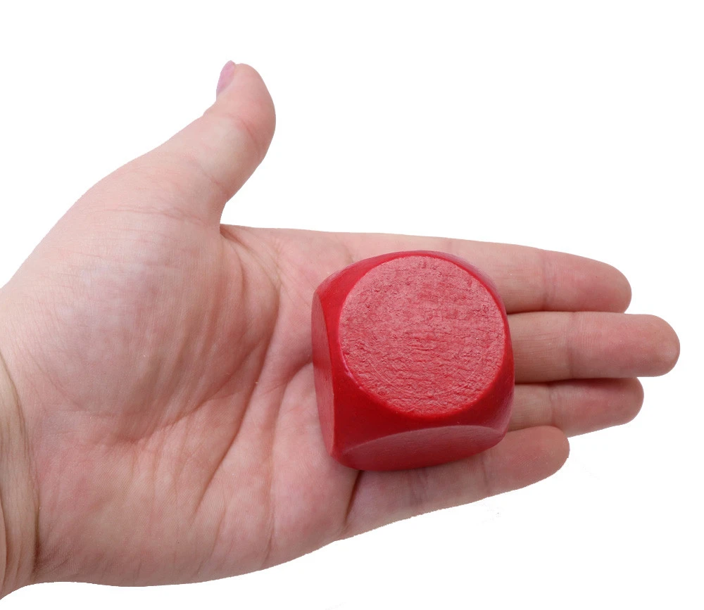 6 Gros Dés Neutres 4 Cm Bois Multicolores – Image 6