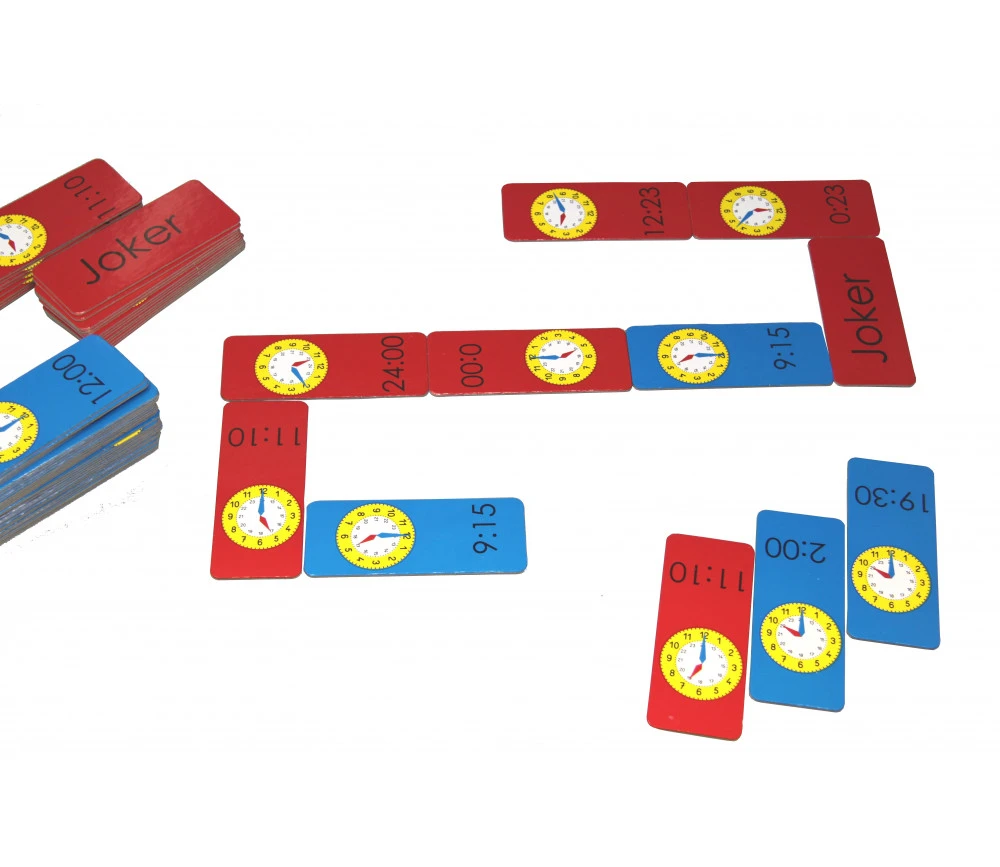 60 Dominos Apprentissage De L'heure - Jeu éducatif