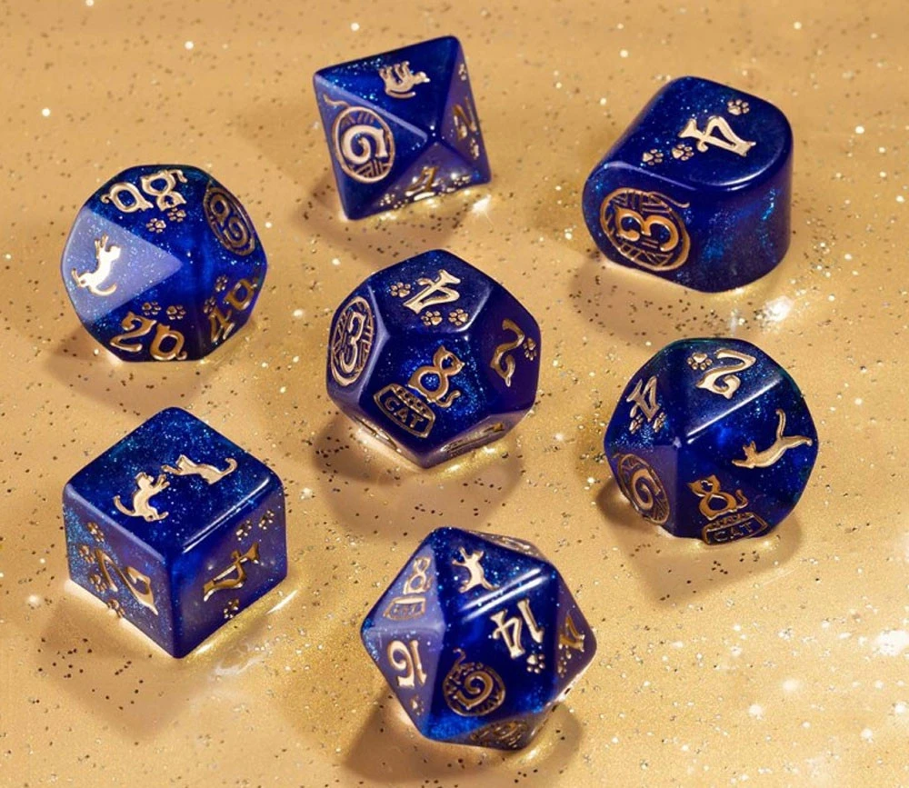 7 Dés Chats Avec Le Dé 4 Faces Moderne - Set Meowster – Image 2