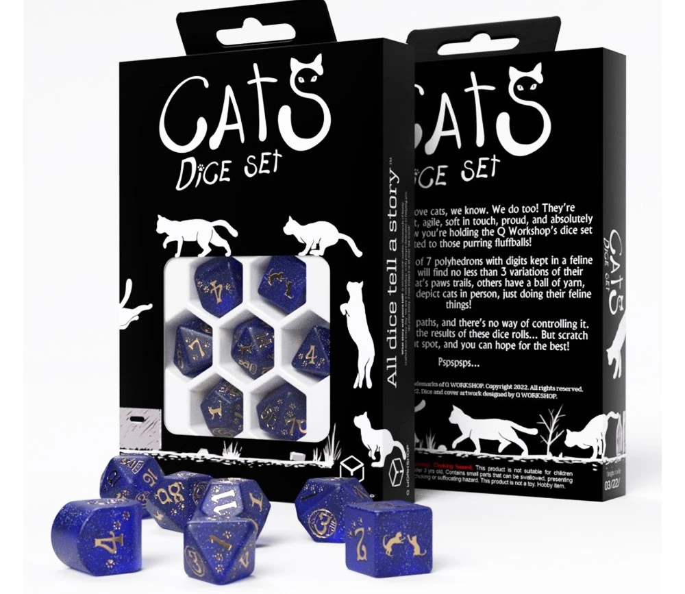 7 Dés Chats Avec Le Dé 4 Faces Moderne - Set Meowster – Image 5